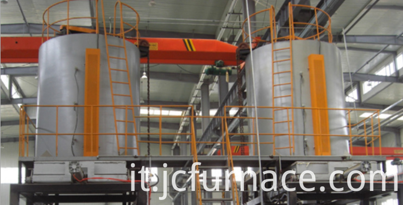 Forno di tempra verticale Vertical quenching furnace